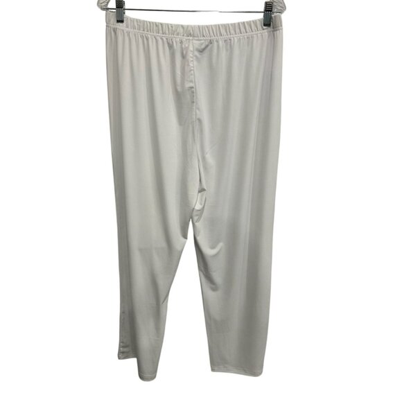 Drapers & Damons Petites White Pull-On Capri Pants PL Polyester Spandex Blend - Picture 2 of 8